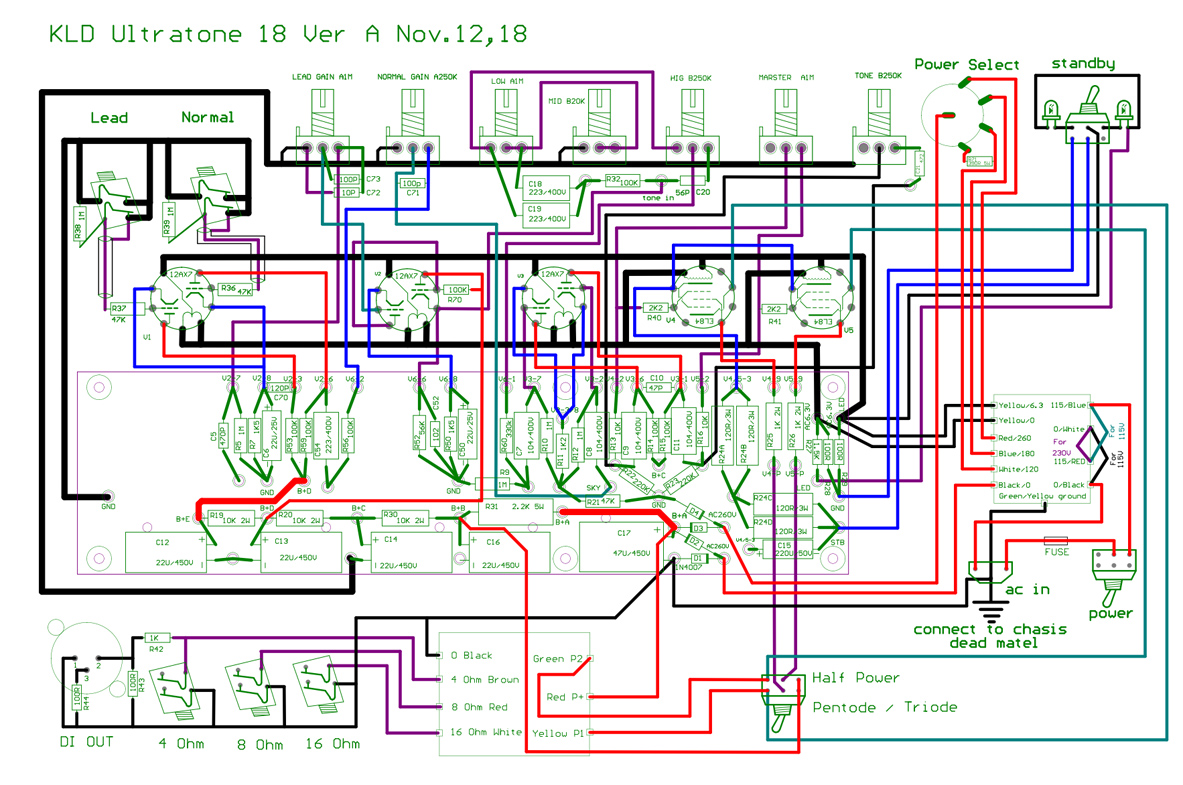 UT18 layout